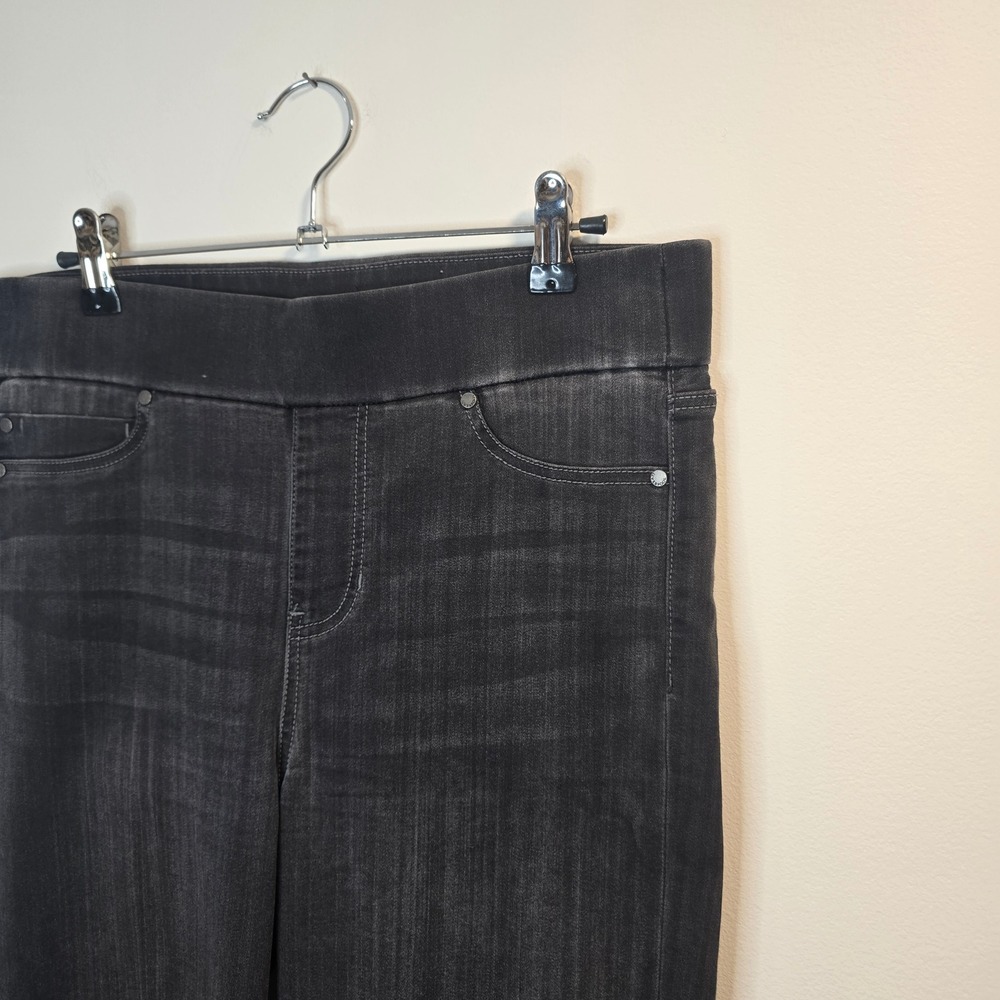 Liverpool The Slim Jeans Women 6/28 Black Pull On Elastic Waist Stretch Denim - Picture 2 of 7